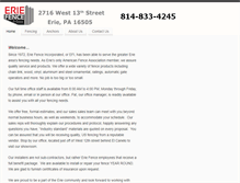 Tablet Screenshot of eriefence.com
